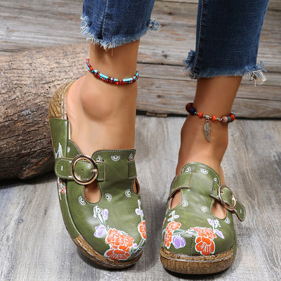 Sandalias Playeras con Plataforma y Estampado - Zuecos Cómodos para Mujer - Image 2