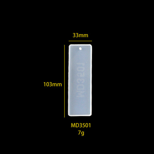 Moldes de Silicona para Marcapáginas de Resina - Set Plumas y Rectángulos DIY - Image 2