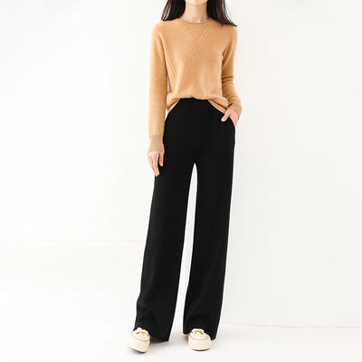 Pantalón de Punto Cintura Alta Grueso Multiuso - Image 11