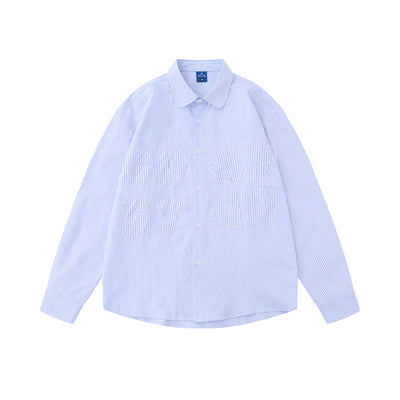 Cardigan Hombre Rayas Verticales Estilo Japonés Manga Larga Suelto Casual - Image 19