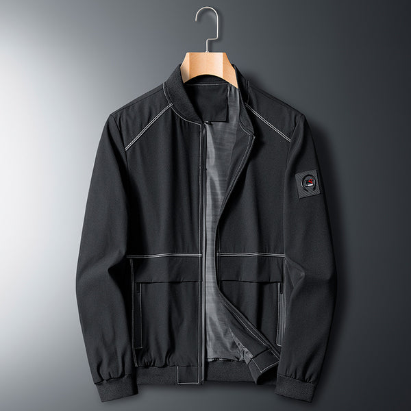 Chaqueta Deportiva Talla Grande para Hombre - Estilo Béisbol Primavera Otoño