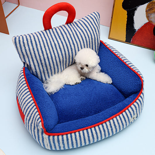 Nido Cálido para Mascotas - Sofá Acogedor de Invierno