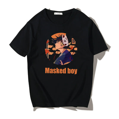Playera Suelta Estampada Cuello Redondo Manga Corta para Hombre - Image 16