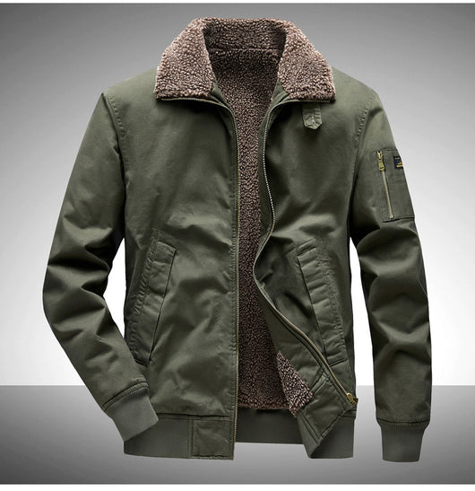 Overol Casual Holgado de Algodón Grueso Forrado en Fleece para Tallas Grandes - Image 18