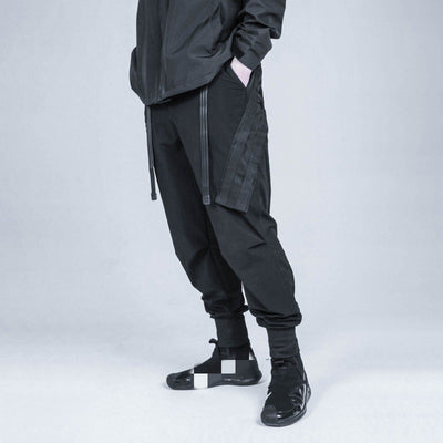 Pantalones Tácticos Sueltos con Bandas en Tobillo - Estilo Mecánico Overol para Hombre - Image 4