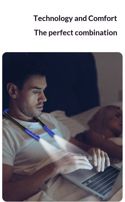 Linterna Frontal de Cuello Recargable para Lectura, Ciclismo y Seguridad Nocturna - Image 15