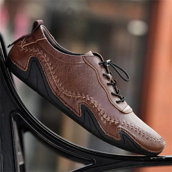 Zapatos de Cuero con Forro Polar para Invierno - Cierre Elástico Ajustable