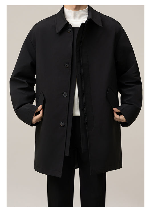 Abrigo Holgado Largo Tipo Duster para Hombre - Image 15