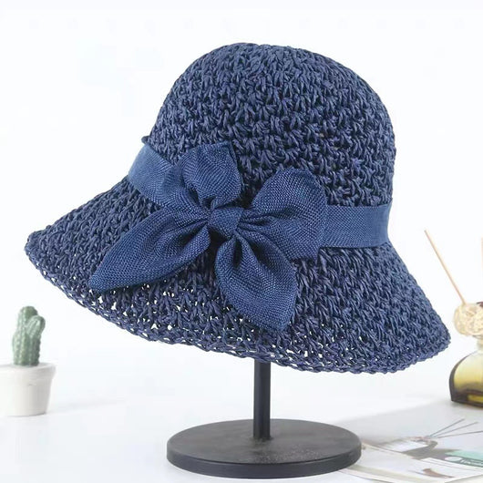 Sombrero de Paja Japonés con Moño Simple - Versátil para Todos los Estilos - Image 16