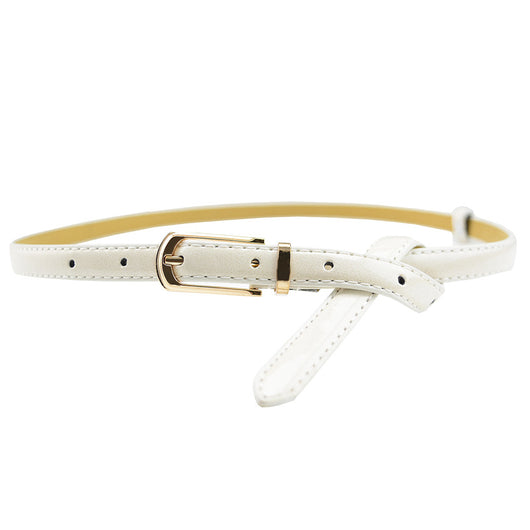 Cinturón de Cuero Charol para Mujer con Hebilla de Color Caramelo - Image 7