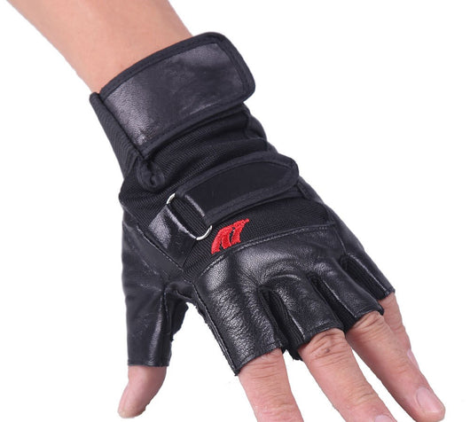 Guantes de Cuero Tácticos de Medio Dedo para Actividades Outdoor - Image 7