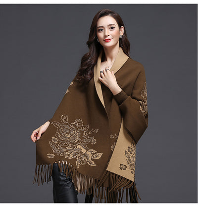 Cardigan Tejido Holgado con Borlas y Forro Grueso de Cachemira - Image 17