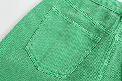 Jeans Rectos Cintura Alta Versátiles Efecto Mopping - Image 25