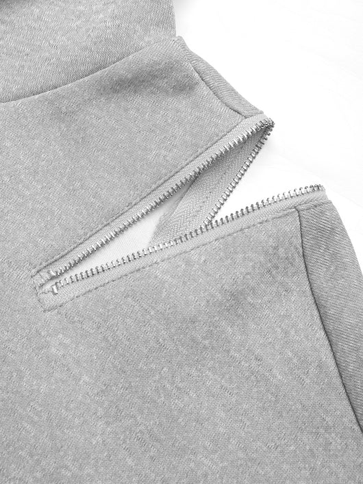 Sudadera Hoodie Gris Claro con Cordón Ajustable - Diseño Premium Europeo y Americano - Image 11