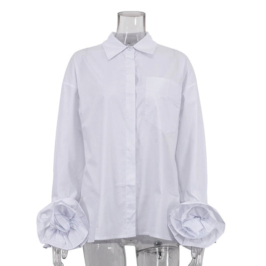 Camisa Manga Larga con Bordado Floral - Image 5