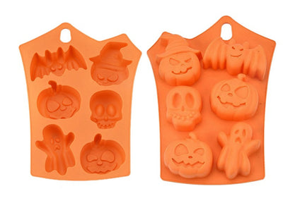 Molde para Pastel de Halloween Calabaza Murciélago Fantasma - Image 4