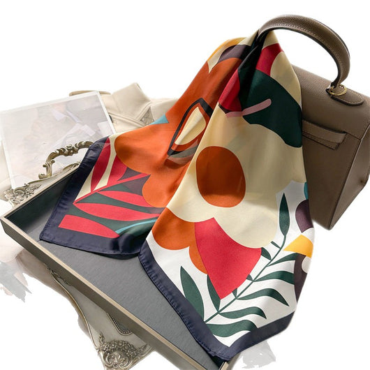 Pañuelo de Seda Estampado Dopamina para Mujer - Image 5