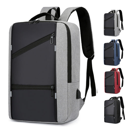 Mochila Ejecutiva para Hombre con Carga USB - Diseño Minimalista Multifuncional