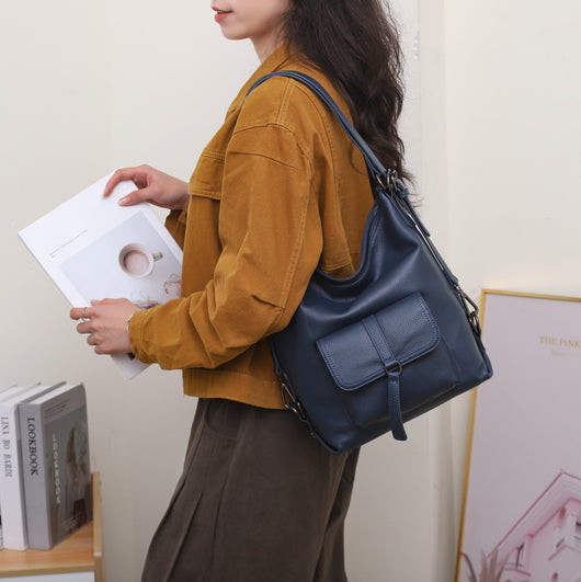 Bolso de Hombro Multifuncional en Cuero Genuino para Mujer - Image 7