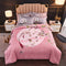 Juego De Cama De 1.5 Plazas Con Flores Bailando