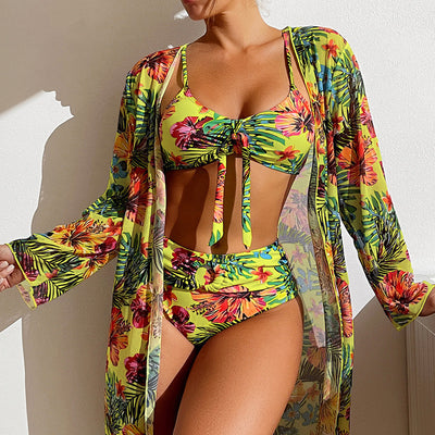 Traje de Baño Blusa Larga con Abertura Tallas Grandes - Image 5