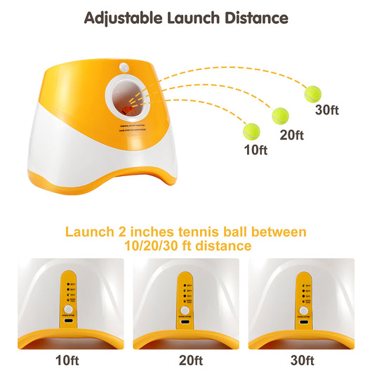 Lanzador Automático de Pelotas para Perros - Juguete Interactivo para Exteriores