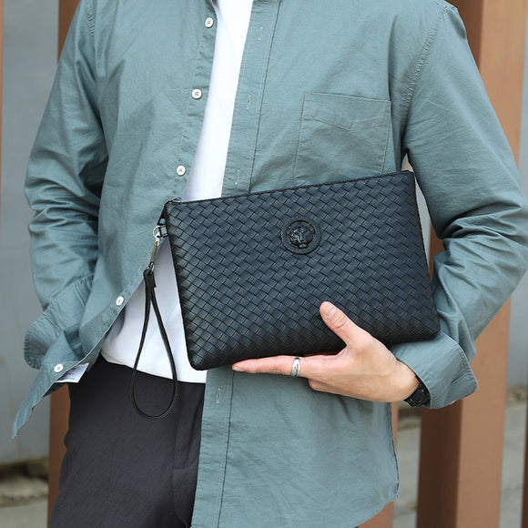 Bolso Tejido Casual para Hombre - Cartera de Negocios y Bandolera