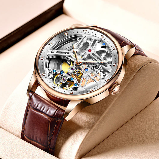 Reloj de Pulsera Automático con Movimiento Esqueleto Visible - Image 14