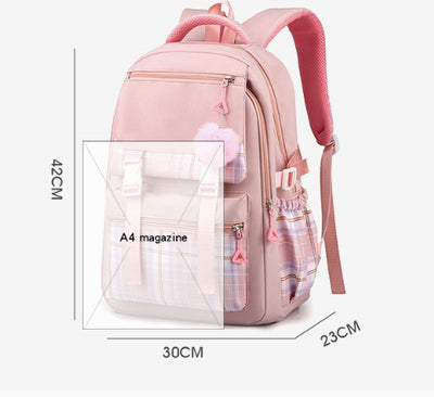 Mochila para Computadora Multicapa de Diseño Minimalista para Mujer - Image 10