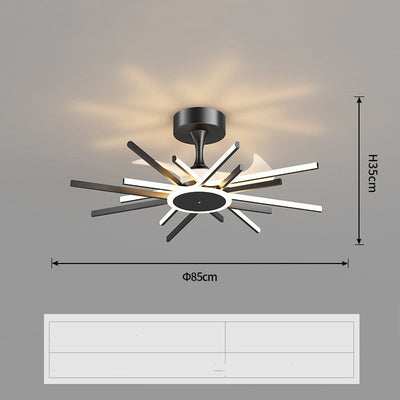 Lámpara Ventilador de Techo Nórdico Luxury - Diseño Moderno y Minimalista - Image 3