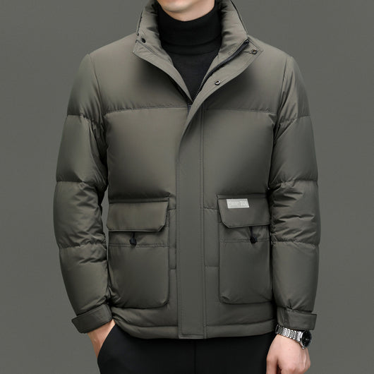 Chaqueta de Plumas con Cuello Alto para Hombre - Abrigo Invernal Premium - Image 3