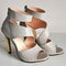 Sandalias Stiletto Romanas con Boca de Pez y Cierre de Cremallera