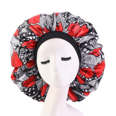Sombrero Redondo Estampado de Satén con Elasticidad para Mujer - Image 16