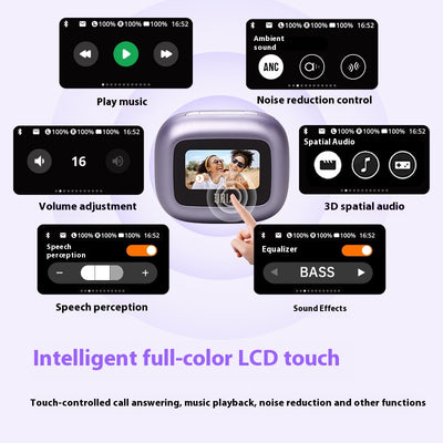 Auriculares Bluetooth Inalámbricos con Pantalla Táctil a Color - Image 10