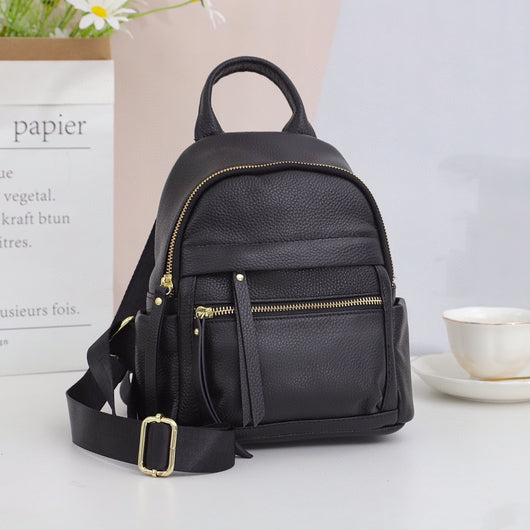 Mochila de Cuero Viajero de Gran Capacidad - Versátil y Elegante
