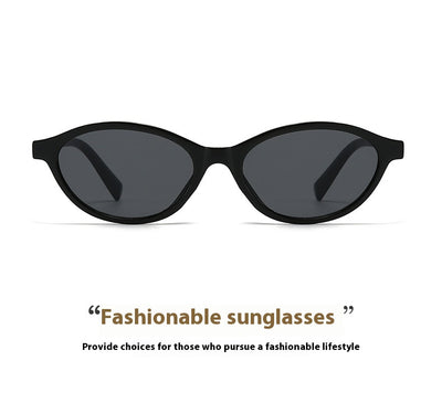 Retro fashion small frame sunglasses with translucent brown frames and yellow oval lenses, viewed from an angle. - Image 12