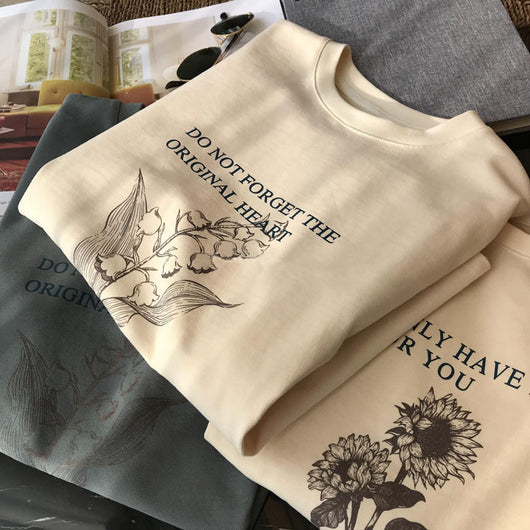Playera de Algodón Estampada con Letras - Manga Corta para Todas las Estaciones