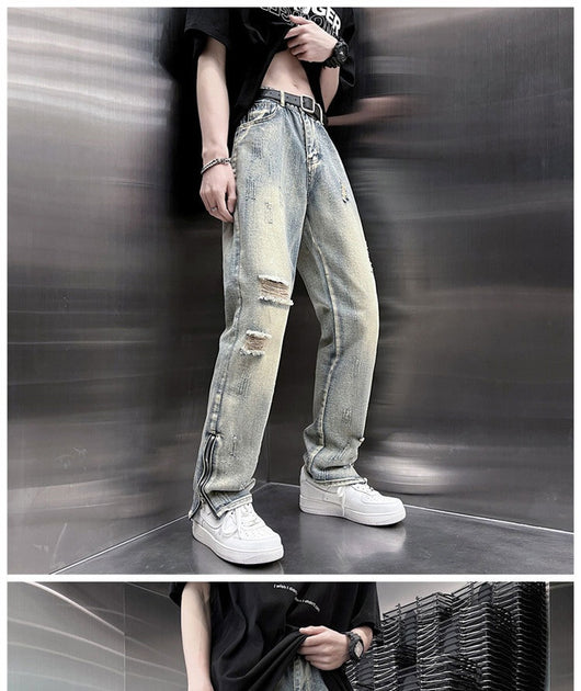 Jeans Holgados para Hombre con Cierre Lateral - Colección Primavera Verano - Image 9