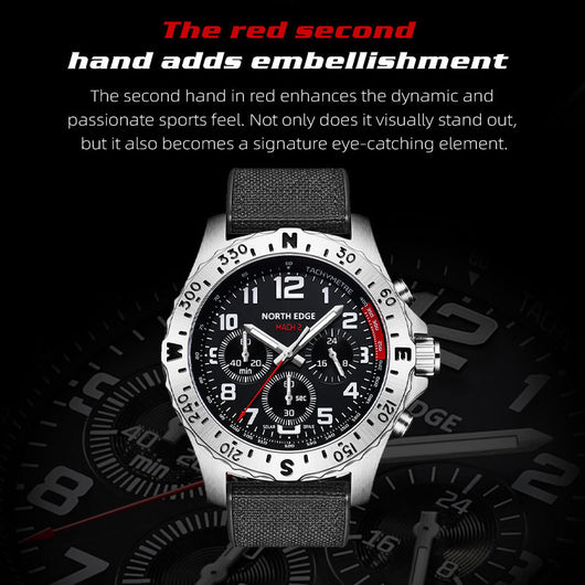 Reloj Deportivo Solar de Acero Inoxidable con Pantalla Digital