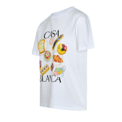 Camiseta Estampado Afternoon Tea Suelta Multiuso Manga Corta Marca Fashion - Image 3