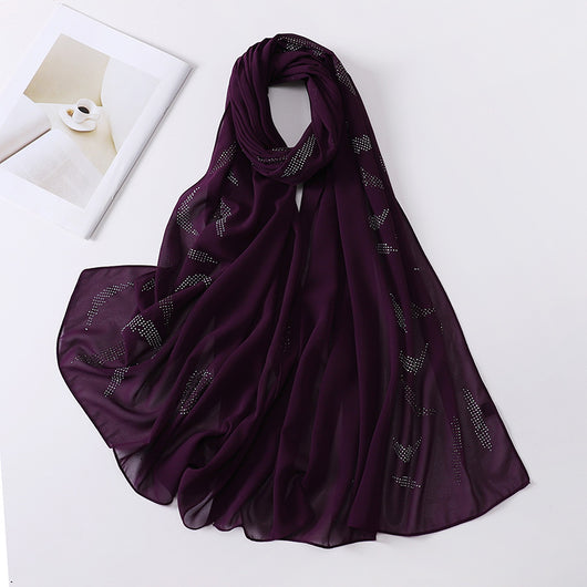 Pañuelo Elegante con Strass Cerrado para Mujer - Accesorio de Moda Versátil - Image 24
