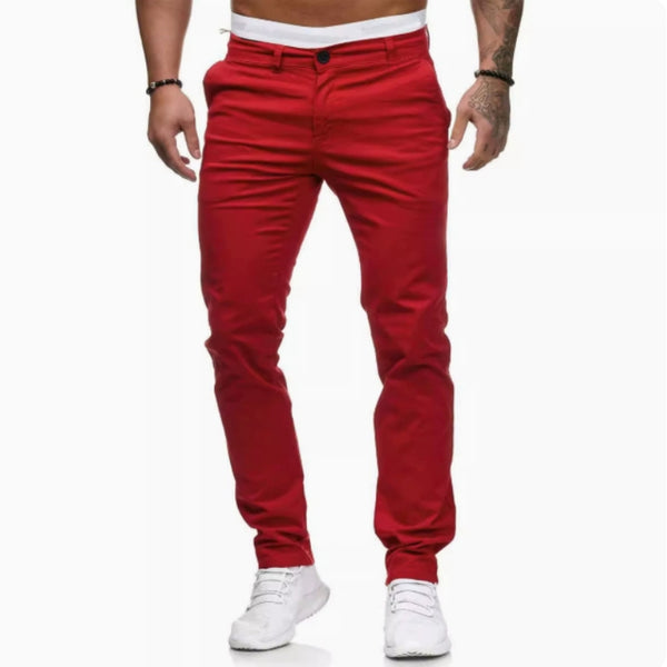 Pantalones Casuales Slim Fit para Hombre - Cómodos y Versátiles