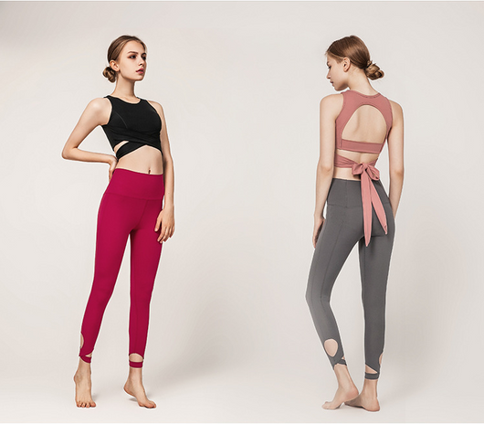 Traje de Yoga Ajustado con Espalda Descubierta - Secado Rápido - Image 9