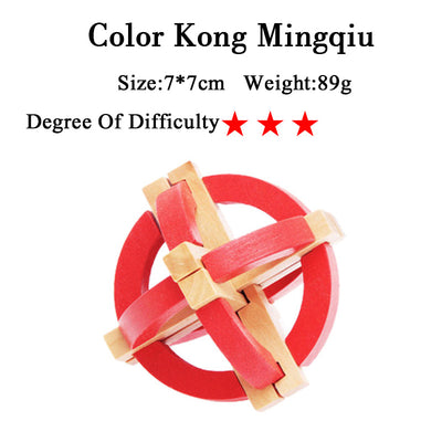 Puzzle de Bloqueo Kongming - Juguete Educativo de Bambú - Image 75