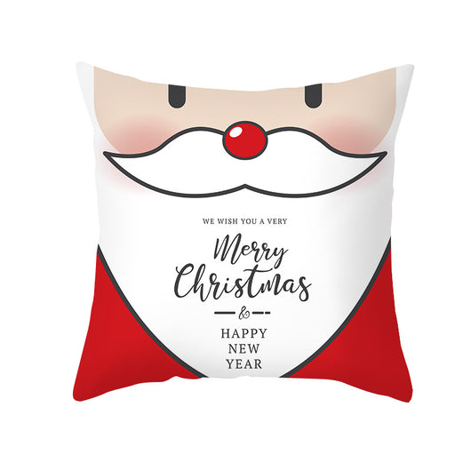 Funda de Almohada Navideña con Diseño de Dibujos Animados en Tela Melocotón - Image 24