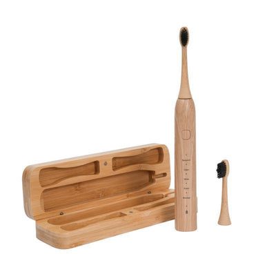 Cepillo de Dientes Eléctrico Recargable USB con Bambú Ecológico - Image 6