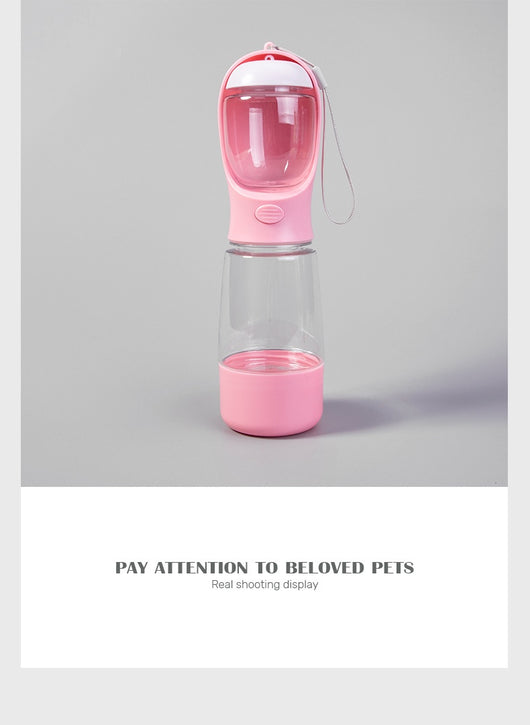 Bebedero Portátil 2 en 1 para Perros y Gatos con Compartimento de Alimento - Image 12