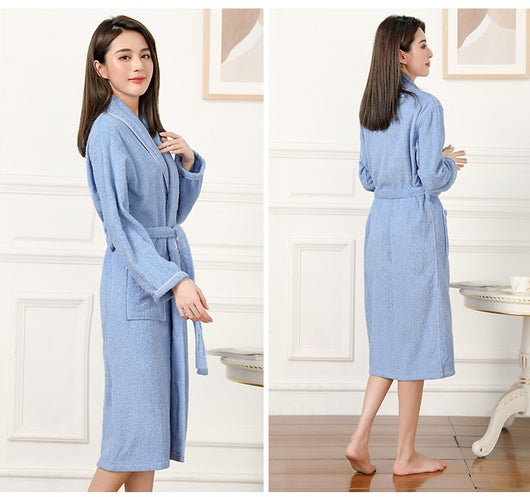 Bata de Toalla Absorbente Unisex - Pijama Cómodo para Hombre y Mujer - Image 33