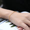 Pulsera de Oro Rosado 18K con Textura Gruesa para Mujer