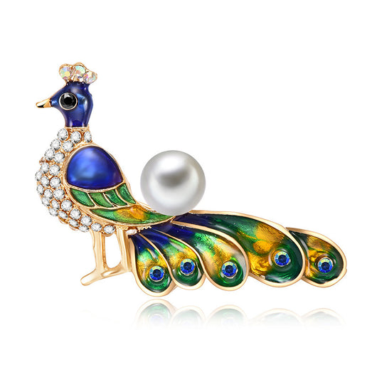 Broche Pavo Real con Circonitas - Joya de Lujo - Image 2